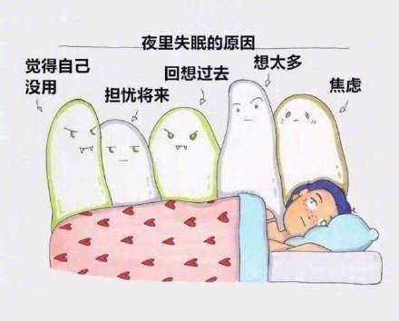 夜里失眠的原因：