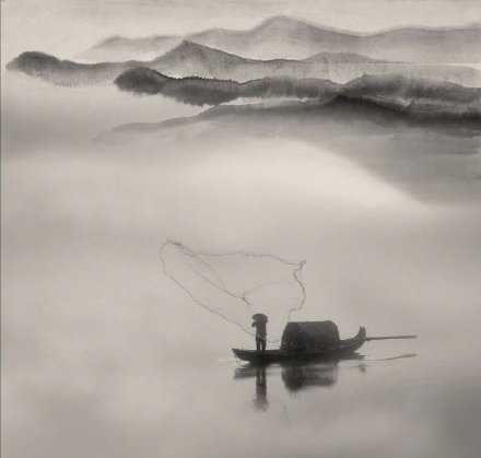 雨过云烟幕，天成水墨屏~