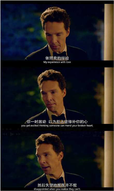 “依照我的经验，你一时激动，以为别人能修补你的心，然后失望地发现并不能。”