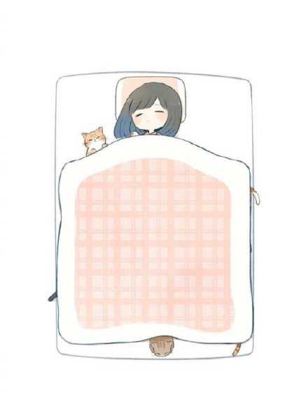 早点睡吧 别胡思乱想了 越想越难过 晚安