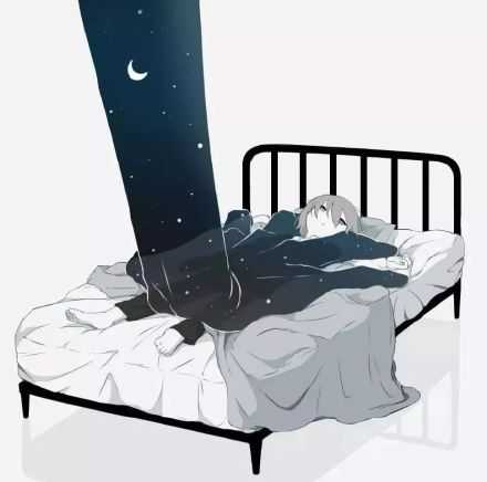 很可能你的床所见过你的各种情绪，比任何人都要多。晚安。