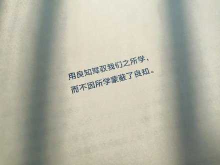 用良知驾驭我们所学，而不因所学蒙蔽了良知。