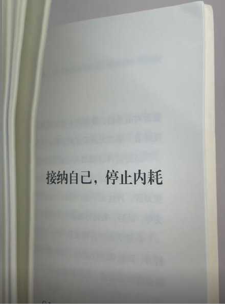 接纳自己 停止内耗